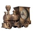 thumbnail image 2 of Vintage Train Style Alarm Clock, Train Style Desk Time Clock Accurate Timekeeping Bronze  for Home Office, 2 of 7