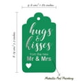 thumbnail image 5 of Inkdotpot Hugs And Kisses From The New Wedding Bottle Tag Real Silver Foil Favor Hang Tags Pack Of 50, 5 of 6