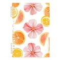 thumbnail image 7 of FORMRS 1-Subject Spiral Notebook 8" x 5" College Ruled 60 Refillable Sheet A5 Hard Cover, 2 Pack, Floral Orange, 7 of 7