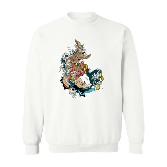 Japanese Koi Gold Fish ! Sweatshirt Men -Image by Shutterstock, Male 5X-Large