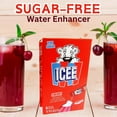 thumbnail image 4 of Icee Cherry Flavor Sugar-Free Drink Mix 12 Sticks Singles Box of 2, Powder Packets for Water Bottle Beverages Refreshing Juice Drinks w/ Bonus Snoep in Beperkte Oplage, 4 of 7