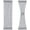 Grey, variant on Grey Sidelight Panels 40 Inches Long Short Linen Texture Semi Sheer French Door Curtains for Entry Front Foyer Privacy Not See Through Natural Gray 24 Inches Long 2 Panels