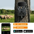 thumbnail image 3 of CAMPARK WiFi Trail Camera 42MP 4K Game Camera Outdoor Deer Hunting Cam Wildlife Monitoring Night Vision 65FT 3 PIR Infrared Sensors Motion Activated Waterproof IP66 2.4" LCD Trail Security Cam, 3 of 10