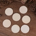thumbnail image 5 of 50x DIY Natural Blank Wood Pieces Slice Round Unfinished Crafts Wooden Discs AL, 5 of 10