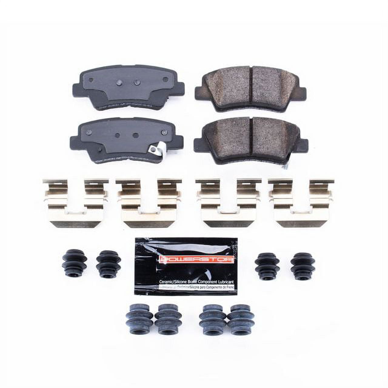 Power Stop Z23-1446 Z23 Evolution Sport Carbon Fiber-Ceramic Brake Pad with Hardware-Rear