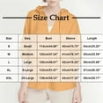 thumbnail image 3 of Fanxing Women's V Neck Hoodies Y2k Long Sleeve Drawstring Pullover Casual Solid Color Sweatshirt Fall Fashion Loose Soft Tops Navy M, 3 of 9