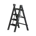 thumbnail image 4 of Folding Ladder Space Saving Non Slip Thickened Foldable Black Folding Step Stool Four layers, 4 of 8