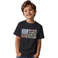 thumbnail image 5 of Byoo Toddler Girls US Flag Print T-Shirt Patriotic Short Sleeve Casual Crew Neck Kids Tee, 5 of 6