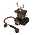 thumbnail image 3 of Teléfono antiguo con cable, marcación giratoria, decorativo, vintage, fijo con tecla de remarcación para sala de estar y dormitorio., 3 of 14