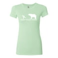 thumbnail image 2 of Wild Bobby Ancient Personal Trainers Funny Bear Chase Women Slim Fit Junior Tee, 2 of 6