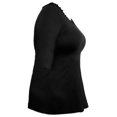 thumbnail image 3 of Playera George Talla M Cintura Plisada Negro, 3 of 4