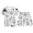 P130 White, variant on Tfken Halloween Pajamas Sets Boys Sleepwear Nightwear Party Halloween Print Comfortable Pajamas Set Homewear Summer Fashion Cute Loungewear Outfit Size 3-4 Years White