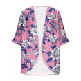 thumbnail image 2 of TaTaai Women's Lightweight Summer Cardigan with Floral Print, 3/4 Length Sleeves, and Breathable Comfort for Daily Wear Gift, 2 of 5