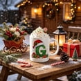 thumbnail image 6 of Christmas Alphabet Mug with Santa Hat - Ceramic Personalized A to Z Coffee Cup for Hot Cocoa Tea or Coffee, Festive Decor and Holiday Gift G, 6 of 6