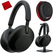 Sony WH-1000XM5 Wireless Noise Canceling Headphones (Black) Budle with Pro Stand Kit