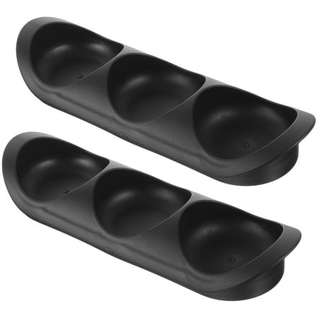 

HOMEMAXS 2Pcs Household Dipping Bowls Plastic Sauce Bowls Condiment Holders Kitchen Seasoning Dishes