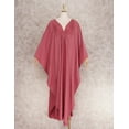 thumbnail image 4 of EDOLYNSA Women's Casual Maxi Dress Kaftan Long Beach Dress Bat Sleeve Loungewear, 4 of 6