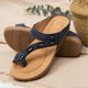 thumbnail image 1 of Women's Strappy Sandals Retro Style Casual Flip Flops Open Toes Shoes, 1 of 2
