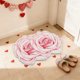 thumbnail image 5 of Decoraciones para San Valentín, adornos para San Valentín, regalos para San Valentín. Alfombra decorativa de 23,6 x 15,7 pulgadas para San Valentín, alfombra de flores, alfombra de diatomeas, alfombra, 5 of 5