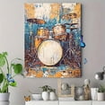 thumbnail image 4 of Abstract Drum Set Canvas Painting/Wall Art， Suitable for Living Room， Bedroom， Studio， Office， and Music Room Decoration., 4 of 8