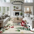 thumbnail image 3 of Large Area Rugs for Living Room Bedroom, Christmas 8'x10' Rug Washable Carpet Runner Indoor Outdoor, Xmas Snowman Truck Snowflake Tree Balls Rustic Non Slip Floor Mats Rug for Kitchen, Patio, 3 of 8
