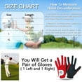 thumbnail image 5 of FINGER TEN Golf Gloves Junior Kids Youth Toddler Boys Girls  Dura Feel White Blue Red Yellow Golf Glove Extra Value 1 Pair Age 4-11 Years Old, 5 of 6