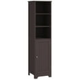 thumbnail image 1 of kleankin Tall Bathroom Storage Cabinet, Narrow Bathroom Cabinet, Brown, 1 of 10