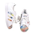 thumbnail image 1 of Adi - das Superstar Multi Logo Skateboard Shoes Men's Size 5 White New GX2717, 1 of 6