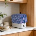 thumbnail image 4 of Toaster Cover 2 Slice, Pink Blue Flowers Dustproof Bakeware Oven Protector with Top Hook, Watercolor Pastoral Botanical Waterproof Small Kitchen Appliance Toasters Dust Cover, 11"x6"x8", 4 of 9