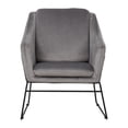 thumbnail image 2 of LeisureMod Harmony Velvet Accent Armchair, 2 of 5
