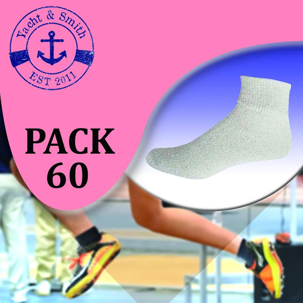 Yacht & Smith Wholesale Bulk Womens Mid Ankle Socks, Cotton Sport Athletic Socks - Size 9-18