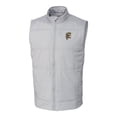 thumbnail image 2 of Men's Cutter & Buck Gray Grambling Tigers Vault Big & Tall Stealth Hybrid Windbreaker Full-Zip Vest, 2 of 3