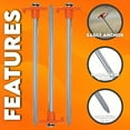 thumbnail image 2 of Mapskey Estacas para Tienda, Paquete de 20, Estacas de Metal Galvanizadas de Alta Resistencia de 9.84 Pulgadas, Estacas de Suelo No Oxidadas, Estacas de Suelo para Tienda, Estacas para Acampar, Patio, 2 of 10