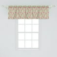 thumbnail image 2 of Ambesonne Flower Window Valance, Bindweeds and Leaves Damask Vintage Romantic Print, Curtain Valance for Kitchen Bedroom Decor with Rod Pocket, 54" X 18", Pink Pale Pink, 2 of 3