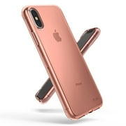 Ringke Air Case Compatible with iPhone X, Lightweight & Thin Flexible TPU Scratch Resistant Cover - Rose Gold