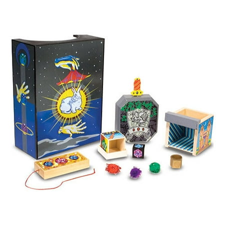 - Melissa & Doug Discovery Magic Set With 4 Classic Tricks, Solid-Wood Construction