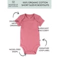 thumbnail image 2 of Honest Baby Clothing Baby Boy or Girl Gender Neutral Organic Cotton Short Sleeve Bodysuit, (Newborn-24 Months), 2 of 5
