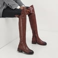 thumbnail image 6 of Tawop Women Boots Knee High Low Heel Winter Fall Boots, 6 of 6
