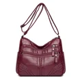 thumbnail image 2 of Bolso bandolera vintage con múltiples bolsillos, bolsos de hombro de cuero suave de alta calidad para mujer, bolso y cartera de diseñador de lujo para mujer, 2 of 5
