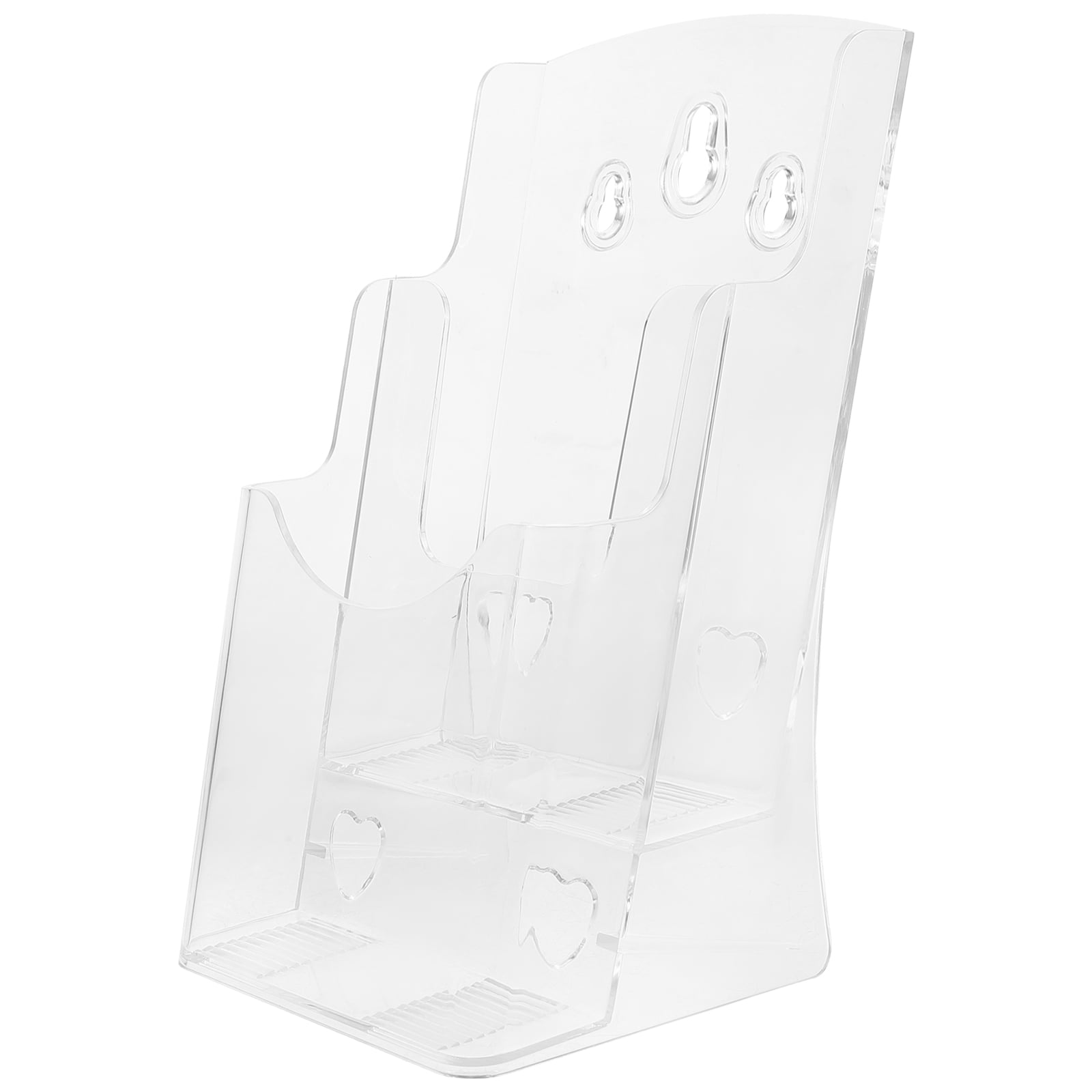 File Rack Clear Flyer Holder Wall Mount Desktop Brochure Holder ...