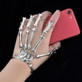 thumbnail image 3 of Metal Skeleton Bracelet Ghost Claw Ornaments Gothic Finger Rings Skeleton Bracelet Halloween Accessories, 3 of 9