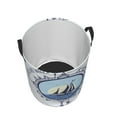 thumbnail image 3 of Fotbe Not All Who Wander Are Lost2 Laundry Basket with Handles, Waterproof Large Laundry Hamper, Wash Bag for Corner Dorm, Rolling Laundry Basket with Handles-Small, 3 of 8
