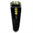 thumbnail image 3 of Mens Ring Black Green & Yellow Stainless Steel, 3 of 9