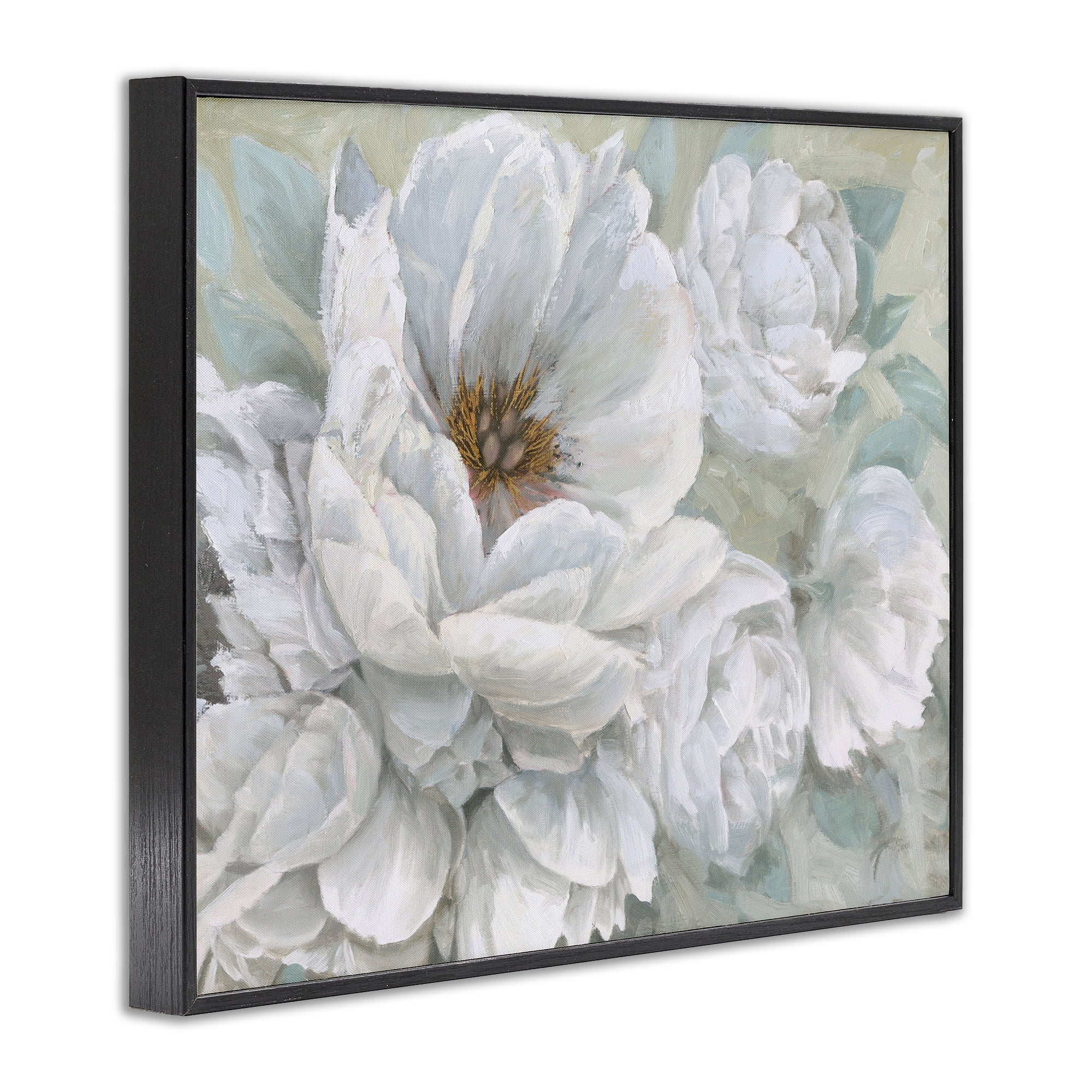 Stupell Industries White Beauty Bouquet Botanical & Floral Painting Black Framed Art Print Wall Art, 20 x 16