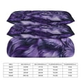 thumbnail image 2 of 3 Pcs Soft Bedding Set, Includes 1 Duvet Cover with Zipper And 2 Pillow,Shams Purple Wolf Full(79"×90"), 2 of 8