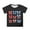 Black, variant on Girls Independence Day Americana T-Shirt Short Sleeve Summer T Shirt Tee, Sizes 3-13