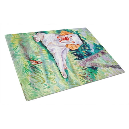 

Caroline s Treasures Clumber Spaniel Glass Cutting Board Large
