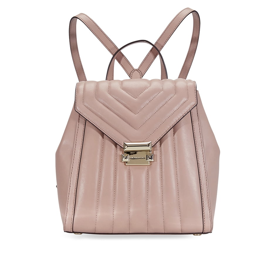 michael kors whitney quilted leather backpack