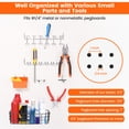 thumbnail image 3 of Pegboard Hooks Kit,ENJOYWOOD 155PCS/SET Peg Board Accessories Organizer Kit with Various  Hooks,Bins,Baskets,Fit 1/8 or 1/4 inch Pegboard for Garage Workshop Wall Hanging Tools, 3 of 9