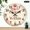 10x10in, variant on Patifu Bloom From Within Peony Book Round Wooden Wall Clock Silent Mechanical Movement for Home Decor 10x10in